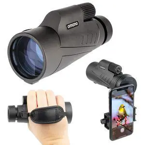 Smithsonian 12x50 Monocular Telescope with Smartphone Adaptor Monoculars for Adults - High Powered Telescope Ideal Monocular for Bird Watching and Nature Enthusiasts HD monocular telescope Smithsonian 12x50 Monocular Telescope with Smartphone Adaptor Monoculars for Adults - High Powered Telescope Ideal Monocular for Bird Watching and Nature Enthusiasts HD monocular telescope