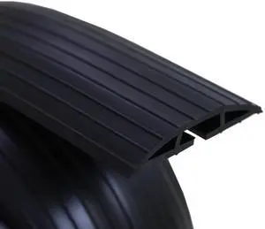 10ft Floor Cable Cover Heavy Duty PVC Cord Cover Wire Cover to Prevent Trip Hazard for Home Office or Outdoor(10ft, Black) 10ft Floor Cable Cover Heavy Duty PVC Cord Cover Wire Cover to Prevent Trip Hazard for Home Office or Outdoor(10ft, Black)