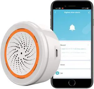 Zigbee Smart Siren Alarm: Wireless Alarm for Security & Automation, App Control, Strobe Flash 100dB Siren, Tuya Zigbee Hub Required, Compatible with Alexa & Google Home Zigbee Smart Siren Alarm: Wireless Alarm for Security & Automation, App Control, Strobe Flash 100dB Siren, Tuya Zigbee Hub Required, Compatible with Alexa & Google Home