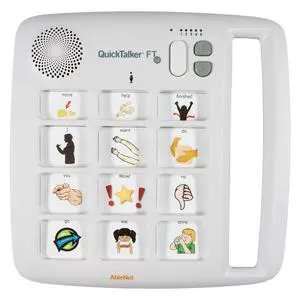 QuickTalker 12 - Portable Multi-Message Speech Device with FeatherTouch Technology, 48 Messages, 5 Recording Levels, and Durable Design, AAC Communication Device for Non Verbal Kids & Adults QuickTalker 12 - Portable Multi-Message Speech Device with FeatherTouch Technology, 48 Messages, 5 Recording Levels, and Durable Design, AAC Communication Device for Non Verbal Kids & Adults