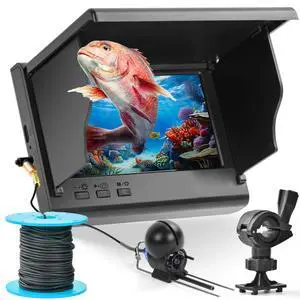 Underwater Fishing Camera, Fish Finder, Infrared Night Vision, Wide Angle, IP65 Waterproof, with 4.3 Inch IPS Display, for Ice, River and Boat (4.3 inch) Underwater Fishing Camera, Fish Finder, Infrared Night Vision, Wide Angle, IP65 Waterproof, with 4.3 Inch IPS Display, for Ice, River and Boat (4.3 inch)