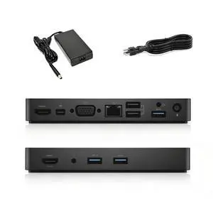 WD15 Dell Docking Station, Dell Docking Station for Laptops with 130W AC Adapter WD15 Dell Docking Station, Dell Docking Station for Laptops with 130W AC Adapter