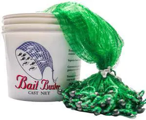 Bait Cast Net: 3/8" Sq. Mesh, 5 ft Radius Bait Cast Net: 3/8" Sq. Mesh, 5 ft Radius