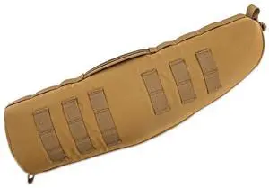 Gear Straight Spotting Scope Case - Rugged Zippered Bag for Straight Spotting Scopes with Full-Length Zipper and MOLLE Webbing, Coyote Brown, Large Gear Straight Spotting Scope Case - Rugged Zippered Bag for Straight Spotting Scopes with Full-Length Zipper and MOLLE Webbing, Coyote Brown, Large