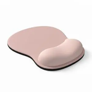 Ergonomic Mouse Pad with Memory Foam Wrist Support, Smooth Lycra Surface, Non-Slip PU Base, Comfortable Mouse Mat for Office & Home Desk Accessories Pink Ergonomic Mouse Pad with Memory Foam Wrist Support, Smooth Lycra Surface, Non-Slip PU Base, Comfortable Mouse Mat for Office & Home Desk Accessories Pink