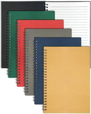 6Pack Spiral Notebook, 5.7x8.3 Small Notebooks for Work 120 Page Note Pads 6Pack Spiral Notebook, 5.7x8.3 Small Notebooks for Work 120 Page Note Pads