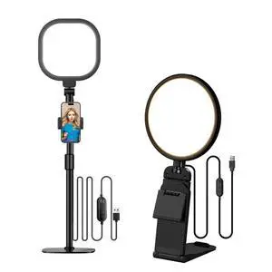 Lighting for Video Conference, Desk Ring Light for Phone/Laptop/Webcam/Monitor/Computer Lighting for Video Conference, Desk Ring Light for Phone/Laptop/Webcam/Monitor/Computer