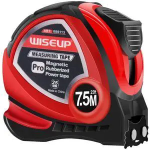 Industrial Magnetic Tape Measure with Fractions 1/8 and Metric,Easy to Read,Measuring Tape with Belt Clip for Surveyors,Engineers,Household,Carpentry,Construction (1, 16 FT) (25 FT) Industrial Magnetic Tape Measure with Fractions 1/8 and Metric,Easy to Read,Measuring Tape with Belt Clip for Surveyors,Engineers,Household,Carpentry,Construction (1, 16 FT) (25 FT)