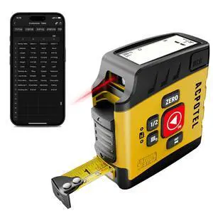 3-in-1 Digital Tape Measure with Laser, 165Ft Laser Tape Measure & 16Ft Digital Measuring Tape, 8 Metric and Imperial Units, Distance Area Volume 1/2 midpoint, Laser Measure Tool, Almighty Tools, APP 3-in-1 Digital Tape Measure with Laser, 165Ft Laser Tape Measure & 16Ft Digital Measuring Tape, 8 Metric and Imperial Units, Distance Area Volume 1/2 midpoint, Laser Measure Tool, Almighty Tools, APP