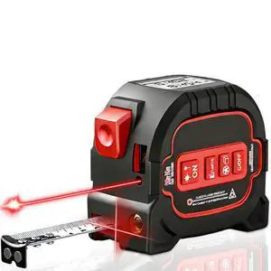 3-in-1 Laser Tape Measure - 196ft Max Laser Distance Meter & 16ft AutoLock Measuring Tape, ±1/16" Professional Precision, Type-C Rechargeable, Magnetic Hook, 6 Mode for Construction 3-in-1 Laser Tape Measure - 196ft Max Laser Distance Meter & 16ft AutoLock Measuring Tape, ±1/16" Professional Precision, Type-C Rechargeable, Magnetic Hook, 6 Mode for Construction