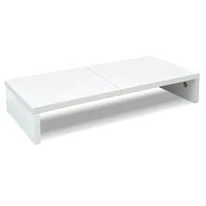 20 inch White Monitor Stand Riser, Wood Desktop Stand for PC/TV/Laptop/Printer, White Monitor Riser with Storage, Computer Stand with Keyboard Organizer 20 inch White Monitor Stand Riser, Wood Desktop Stand for PC/TV/Laptop/Printer, White Monitor Riser with Storage, Computer Stand with Keyboard Organizer