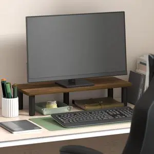 Turn-N-Tube Monitor Stand Riser, 23.6" Wide Rectangle Monitor Riser, Laptop Stand for Desk, Office Desk Accessories, Desktop Organizers and Accessories, Toolless Assembly, Amber Pine Turn-N-Tube Monitor Stand Riser, 23.6" Wide Rectangle Monitor Riser, Laptop Stand for Desk, Office Desk Accessories, Desktop Organizers and Accessories, Toolless Assembly, Amber Pine