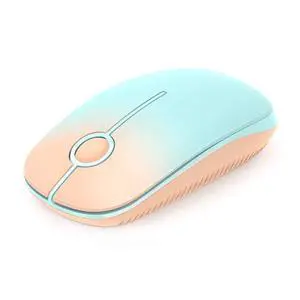 Wireless Mouse, 2.4G Slim Portable Computer Mice with Nano Receiver for Notebook, PC, Laptop, Computer (Orange to Green) Wireless Mouse, 2.4G Slim Portable Computer Mice with Nano Receiver for Notebook, PC, Laptop, Computer (Orange to Green)