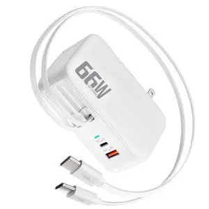 66W 4 in 1 Retractable Wall Charger,USB Type C Fast Charger for iPhone 17 Travel Charger for Multiple Devices,Fast Charging Block for Mac Book Pro/Air,M1 M2 M3 M4 M5, iPad Pro,Galaxy,Pixel 66W 4 in 1 Retractable Wall Charger,USB Type C Fast Charger for iPhone 17 Travel Charger for Multiple Devices,Fast Charging Block for Mac Book Pro/Air,M1 M2 M3 M4 M5, iPad Pro,Galaxy,Pixel