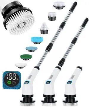 Electric Spin Scrubber for Bathroom | Shower Cleaner Brush with Long Handle Electric Spin Scrubber for Bathroom | Shower Cleaner Brush with Long Handle