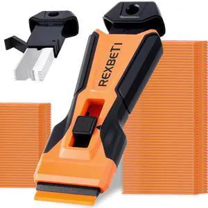 Razor Blade Scraper Tool, 1 Pack Razor Scraper with Extra 157Pcs Razor Blades -7Pcs Metal and 150Pcs Plastic Blades, Cleaning Scraper Tool, Cooktop, Paint, Glass Scraper Razor Blade Scraper Tool, 1 Pack Razor Scraper with Extra 157Pcs Razor Blades -7Pcs Metal and 150Pcs Plastic Blades, Cleaning Scraper Tool, Cooktop, Paint, Glass Scraper