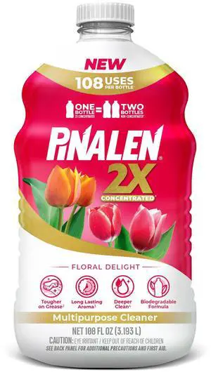 2X Max Aromas Concentrated Multipurpose Cleaner - Floral Delight Scent - 108 fl oz - All Purpose Cleaner for Kitchen, Bathroom, Floors & Outdoors 2X Max Aromas Concentrated Multipurpose Cleaner - Floral Delight Scent - 108 fl oz - All Purpose Cleaner for Kitchen, Bathroom, Floors & Outdoors