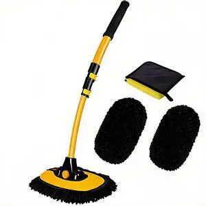 Car Wash Brush with Long Handle, Microfiber Towels Car Wash Kit Cleaning Supplies, Car Wash Mop Mitt with 2 Replacement Head , Extension Pole Car Brush Cleaning Kit for Cars Trucks Car Wash Brush with Long Handle, Microfiber Towels Car Wash Kit Cleaning Supplies, Car Wash Mop Mitt with 2 Replacement Head , Extension Pole Car Brush Cleaning Kit for Cars Trucks