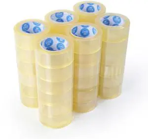 110 Yards Extra Long Packing Tape - 36 Rolls Clear 2 Inch x 1.8 Mil Heavy Duty Shipping & Moving Tape, Strong Adhesive for Storage Boxes 110 Yards Extra Long Packing Tape - 36 Rolls Clear 2 Inch x 1.8 Mil Heavy Duty Shipping & Moving Tape, Strong Adhesive for Storage Boxes