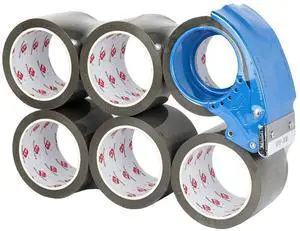 3" Heavy Duty Packing Tape 6 Rolls,Total 330 Yards,Brown 2.4 Mil,3" x 55 Yards,Brown Shipping Tape with Dispenser,Packing Refills for Boxes Moving,Mailing and Storages 3" Heavy Duty Packing Tape 6 Rolls,Total 330 Yards,Brown 2.4 Mil,3" x 55 Yards,Brown Shipping Tape with Dispenser,Packing Refills for Boxes Moving,Mailing and Storages
