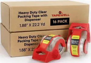Heavy Duty Packing Tape with Dispenser, 1.5" Core, 1.88" x 22.2 Heavy Duty Packing Tape with Dispenser, 1.5" Core, 1.88" x 22.2