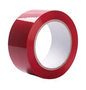 Red Packing Tape 2 Inch x 55 Yards, 2 Mil Thick, Heavy Duty Colored Moving and Packaging Tape for Carton Sealing (1 Roll Red) Red Packing Tape 2 Inch x 55 Yards, 2 Mil Thick, Heavy Duty Colored Moving and Packaging Tape for Carton Sealing (1 Roll Red)