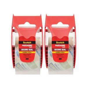 Secure Seal Ultra Clear Packaging Tape, 2 Rolls Clear Packing Tape for Lighter Shipping Boxes, 1.88 in x 50 yd, Transparent Box Sealing Tape for Shipping, Mailing, Moving and Storage Secure Seal Ultra Clear Packaging Tape, 2 Rolls Clear Packing Tape for Lighter Shipping Boxes, 1.88 in x 50 yd, Transparent Box Sealing Tape for Shipping, Mailing, Moving and Storage