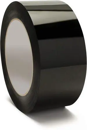 Black Carton Sealing Tape, 2 x 110 Yard, 2.0 mil Thick, Heavy Duty (1 Roll) for Moving, Packing, Shipping and Storage Black Carton Sealing Tape, 2 x 110 Yard, 2.0 mil Thick, Heavy Duty (1 Roll) for Moving, Packing, Shipping and Storage