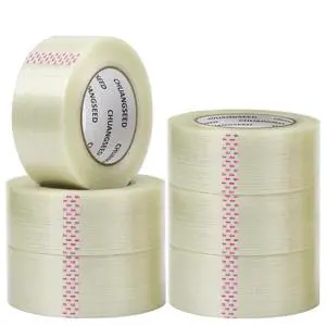 6-Pack Mono Filament Strapping Tape 6.2mil x 2Inch x 60yds Commodity Grade Heavy Duty Transparent Reinforced Fiberglass Tape 6-Pack Mono Filament Strapping Tape 6.2mil x 2Inch x 60yds Commodity Grade Heavy Duty Transparent Reinforced Fiberglass Tape
