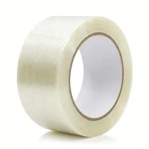 Strapping Tape 2 Inch x 35 Yards 1 Rolls, Heavy Duty Tape for Cargo, Clear Packing Tape Reinforced with Mono Fiberglass, 5.5 Mil Thick Filament Tape, Strong Packaging Tape & Fiber Tape Strapping Tape 2 Inch x 35 Yards 1 Rolls, Heavy Duty Tape for Cargo, Clear Packing Tape Reinforced with Mono Fiberglass, 5.5 Mil Thick Filament Tape, Strong Packaging Tape & Fiber Tape