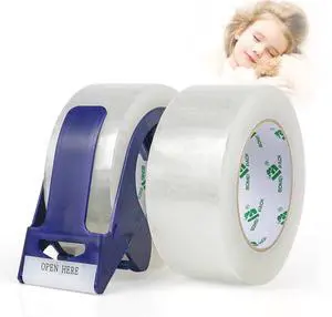 2 Rolls Clear Noiseless Heavy Duty Packing Tape with Blue Dispenser, Packaging Tape 1.88 Inches x 110Yards, 2.4mil Industrial Shipping Tape for Moving Packaging Shipping, Office & Storage 2 Rolls Clear Noiseless Heavy Duty Packing Tape with Blue Dispenser, Packaging Tape 1.88 Inches x 110Yards, 2.4mil Industrial Shipping Tape for Moving Packaging Shipping, Office & Storage