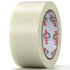 2 Inch x 30 Yards Transparent Reinforced Fiberglass Tape 5.5 Mil Filament Strapping Tape, Adhesive Heavy Duty 2 Inch x 30 Yards Transparent Reinforced Fiberglass Tape 5.5 Mil Filament Strapping Tape, Adhesive Heavy Duty