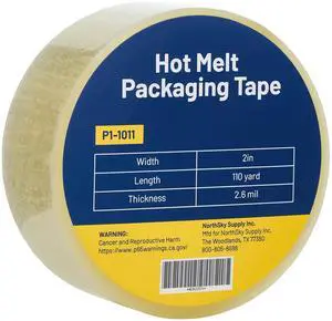 Hot Melt Packing Tape Rolls, Clear, 2.6 mil, 2 inch x 110 Yards, Ultra Strong, Refill for Packaging and Shipping Hot Melt Packing Tape Rolls, Clear, 2.6 mil, 2 inch x 110 Yards, Ultra Strong, Refill for Packaging and Shipping