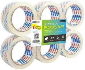 Packing Tape Shipping Tape Packaging Tape for Moving Boxes Heavy Duty Clear, 55M Per Roll 1.88 Inch Width,2.7Mil Packing Tape Shipping Tape Packaging Tape for Moving Boxes Heavy Duty Clear, 55M Per Roll 1.88 Inch Width,2.7Mil