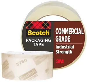 Commercial Grade Shipping Packaging Tape, 1.88" x 54.6 yd, for Tough, Industrial Use, 1 Roll (3750) Commercial Grade Shipping Packaging Tape, 1.88" x 54.6 yd, for Tough, Industrial Use, 1 Roll (3750)