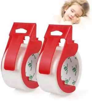 2 Rolls Clear Noiseless Heavy Duty Packing Tape with red Dispenser, Packaging Tape 1.88 Inches x 60Yards, 2.4mil Industrial Shipping Tape for Moving Packaging Shipping, Office & Storage 2 Rolls Clear Noiseless Heavy Duty Packing Tape with red Dispenser, Packaging Tape 1.88 Inches x 60Yards, 2.4mil Industrial Shipping Tape for Moving Packaging Shipping, Office & Storage
