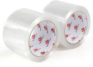 3" Clear Wide Packing Tape 2 Rolls, Total 110Y - 3 inch x 55 Yards, 2.4 mil Thick, Heavy Duty 3 Inch Wide Packaging Tape for Shipping, Mailing, Moving & Storage 3" Clear Wide Packing Tape 2 Rolls, Total 110Y - 3 inch x 55 Yards, 2.4 mil Thick, Heavy Duty 3 Inch Wide Packaging Tape for Shipping, Mailing, Moving & Storage
