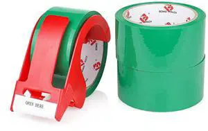Green Packing Tape, 1.88 Inch x 55 Yards, Heavy Duty Shipping Storage Tape with Dispenser for Carton Sealing, Packaging and Moving Green Packing Tape, 1.88 Inch x 55 Yards, Heavy Duty Shipping Storage Tape with Dispenser for Carton Sealing, Packaging and Moving