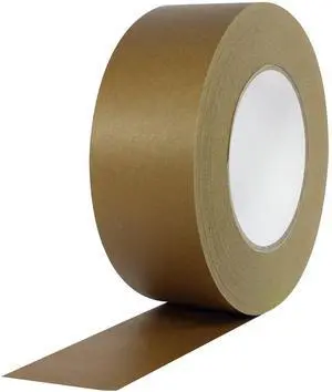 184HD Rubber High Tensile Kraft Flatback Carton Sealing Tape with Paper Backing, 7 mils Thick, 55yds (50m) Length x 2" (48mm) Width, Dark Brown (Pack of 1) 184HD Rubber High Tensile Kraft Flatback Carton Sealing Tape with Paper Backing, 7 mils Thick, 55yds (50m) Length x 2" (48mm) Width, Dark Brown (Pack of 1)