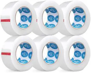 Clear Packing Tape, 2 Inches x 55 Yards, 1.8 Mil Thick, Acrylic Adhesive, 36 Rolls, for Packaging, Carton Sealing, Storage, Moving Clear Packing Tape, 2 Inches x 55 Yards, 1.8 Mil Thick, Acrylic Adhesive, 36 Rolls, for Packaging, Carton Sealing, Storage, Moving