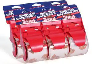 No Noise Packing Tape with Dispenser, 2.6mil Thick, 1.88" x 22yd Super Clear Packaging Tape for Book Binding, Carton Sealing, Moving, Shipping, 6 Rolls Tape with 6 Free Dispenser No Noise Packing Tape with Dispenser, 2.6mil Thick, 1.88" x 22yd Super Clear Packaging Tape for Book Binding, Carton Sealing, Moving, Shipping, 6 Rolls Tape with 6 Free Dispenser
