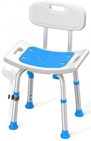 Shower Chair for Inside Shower with Removable Back, 400 lbs Heavy Duty Bath Seat for Bathtub, Safety Bath Stool for Seniors and Disabled, Aluminum Alloy Frame Shower Chair for Inside Shower with Removable Back, 400 lbs Heavy Duty Bath Seat for Bathtub, Safety Bath Stool for Seniors and Disabled, Aluminum Alloy Frame