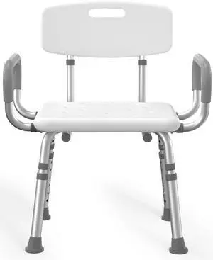 Shower Chair for Inside Shower with Padded Armrests and Back Shower Chair for Inside Shower with Padded Armrests and Back