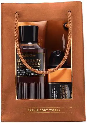 Men's Gift Set, Mahogany Teakwood Scent with Body Wash, Bar Soap, Moisturizing Cream, Body Spray, Mens Grooming Collection for Gifting or Everyday Use - 1 Pack Men's Gift Set, Mahogany Teakwood Scent with Body Wash, Bar Soap, Moisturizing Cream, Body Spray, Mens Grooming Collection for Gifting or Everyday Use - 1 Pack