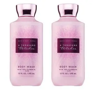 A Thousand Wishes Body Wash, Nourishing Cleanser with Pro-Vitamin B5 & Aloe, Prosecco & Peony Scent, Gentle for Daily Use, 10 fl oz - 2 Pack A Thousand Wishes Body Wash, Nourishing Cleanser with Pro-Vitamin B5 & Aloe, Prosecco & Peony Scent, Gentle for Daily Use, 10 fl oz - 2 Pack