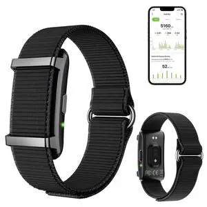 Fitness Tracker Smart Bracelet, 24/7 Heart Rate & Sleep Monitoring, No Screen Sport Wristband with Free APP (Black) Fitness Tracker Smart Bracelet, 24/7 Heart Rate & Sleep Monitoring, No Screen Sport Wristband with Free APP (Black)
