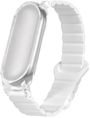 Wristband for Plaud NotePin/NotePin S AI Voice Recorder, Adjustable 5.9"9.44", Comfortable Silicone Wrist Band Strap Accessory with Magnetic Closure - White Wristband for Plaud NotePin/NotePin S AI Voice Recorder, Adjustable 5.9"9.44", Comfortable Silicone Wrist Band Strap Accessory with Magnetic Closure - White