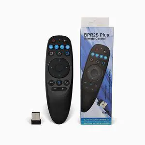Android Universal Remote with Air Mouse, BT Voice Remote 2.4G USB Remote Control Support IR Learning 6-Axis Gyro for Android TV Box TV Stick Smart Streaming Devices (BPR2S Plus) Android Universal Remote with Air Mouse, BT Voice Remote 2.4G USB Remote Control Support IR Learning 6-Axis Gyro for Android TV Box TV Stick Smart Streaming Devices (BPR2S Plus)
