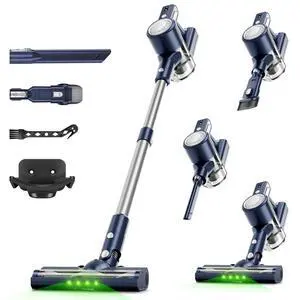 Cordless Vacuum Cleaner: Powerful Suction Stick Vacuum, Anti-Tangle Brush Cordless Vacuum Cleaner: Powerful Suction Stick Vacuum, Anti-Tangle Brush