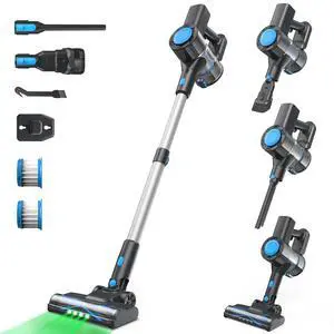 Cordless Vacuum Cleaner, Powerful Lightweight Stick Vacuum with Self-Standing, Anti-Tangle, 8-in-1 Rechargeable Vacuum Cleaners for Home, Hardwood Floors, Carpet, Pet Hair Cordless Vacuum Cleaner, Powerful Lightweight Stick Vacuum with Self-Standing, Anti-Tangle, 8-in-1 Rechargeable Vacuum Cleaners for Home, Hardwood Floors, Carpet, Pet Hair